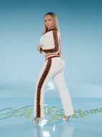 Velour Pant — Ivory