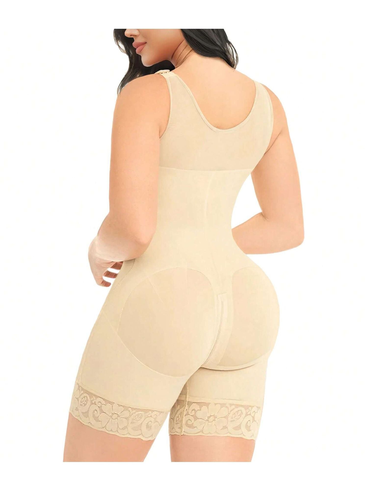 Colombian Full Body Shaper with Zipper – Tummy Control & Butt Lift