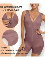 Colombian Full Body Shaper with Zipper – Tummy Control & Butt Lift