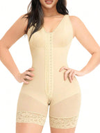 Colombian Full Body Shaper with Zipper – Tummy Control & Butt Lift
