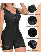 Colombian Full Body Shaper with Zipper – Tummy Control & Butt Lift