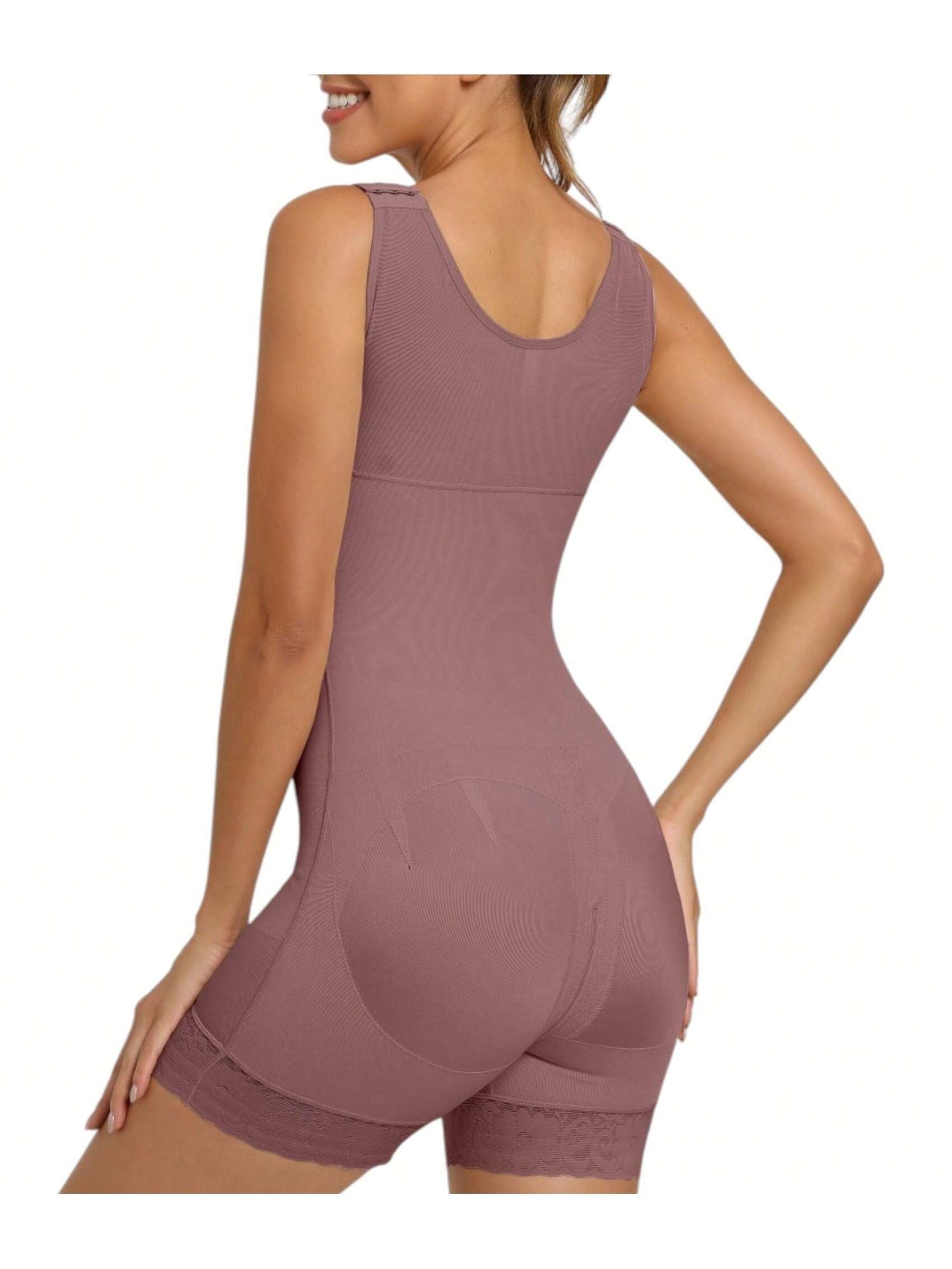 Colombian Full Body Shaper with Zipper – Tummy Control & Butt Lift