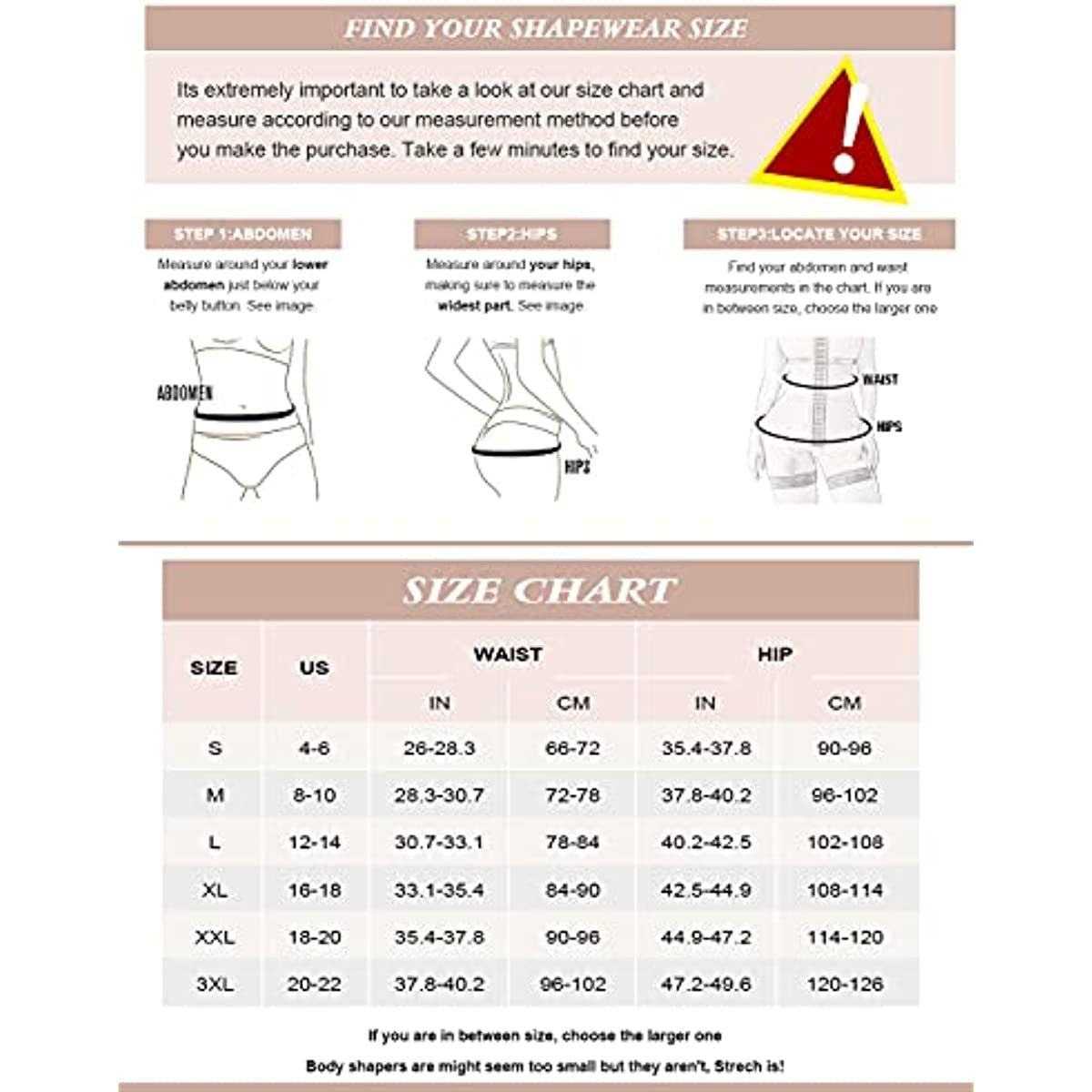 Shapewear for Women Seamless Firm Triple Control Girdle Plus Size Thigh Slimmer Tummy Control Body Shaper